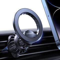 Car Phone Mount for MagSafe - [20x N52 Magnet] Magnetic Phone Holder Car, Air Vent Phone Mount Cradle Hook for iPhone 17 16 15 14 13 Pro/Max/Plus/Air & MagSafe Case, Others with Metal Plate