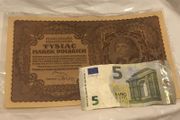 1000 Marek Polskich 1919 Huge note in very nice condition