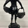 Suzanne Bizard (1873-1963) Girl With Baskets - Bronze, Marble, Signed Image 5