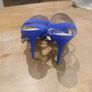 Cobalt blue sandals- suede Image 3