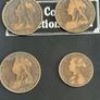 British one penny (3) & a half penny Image 3