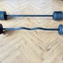 HIT Fitness Adjustable Barbell & EZ Curl Bar Set with Stand Image 6