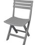 Plastic Folding Garden Chair Bistro Chair Balcony Chair Camping Chair, White Image 4