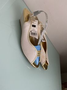 BNWT Canvas Slingbacks, size 4