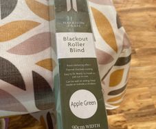 Blackout roller blind.