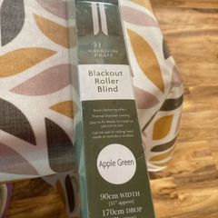 Blackout roller blind.