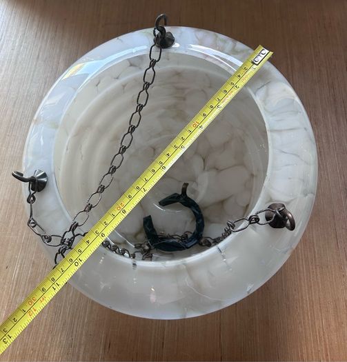 Vintage Art Deco glass ceiling light shade