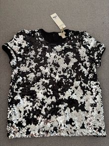Sparkle top with reversible sequins