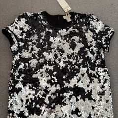 Sparkle top with reversible sequins