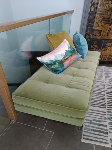 Footstools: green and grey see pics