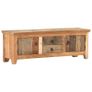 TV Cabinet 120x30x40 cm Solid Acacia Wood and Reclaimed Wood Image 4