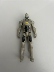2011 Marvel Grey Armor Iron Man Avengers Mini Action Figure - Hasbro