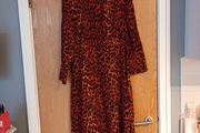 Primark  Animal  Print  Dress With Self Tie Belt At The Back.   Size 12.  New.