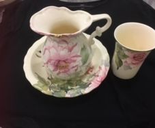 Bone China Hadida Jug, Saucer and Tumbler