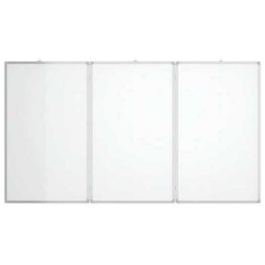 Magnetic Whiteboard Foldable 150x80x1.7 cm Aluminium