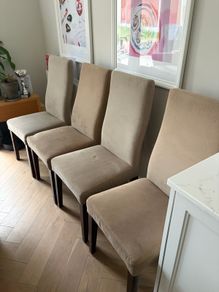 Antique walnut dining chairs