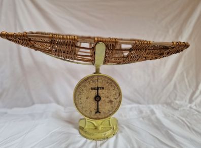 Vintage - Salter baby scales.