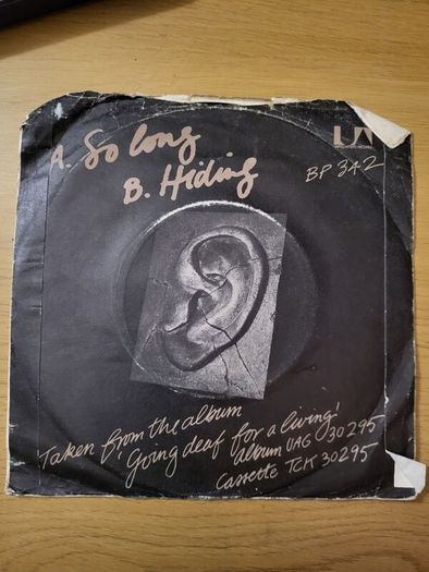 Fischer Z So Long 7 inch Single United Artists 1980