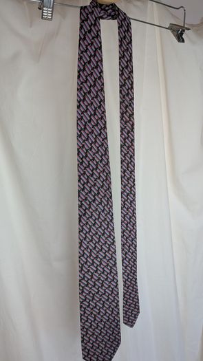 Christian Dior Monsieur Tie Silk Geometric Multicolour Vintage Designer