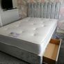Double 4ft6 5ft King And 6ft Superking Sizes Divan Beds Instock. Tufted Mattresses And Optional Drawers Available Image 4