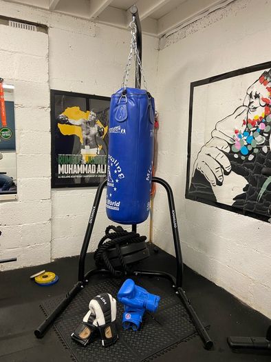 Punch Bag, Stand and Gloves