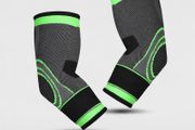Elbow Arm Support Compression Sleeves Pair Size L Sports Brace pair 2pcs