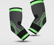 Elbow Arm Support Compression Sleeves Pair Size L Sports Brace pair 2pcs