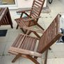 Patio table and three chairs Image 4