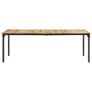Dining Table 180x90x76 cm Rough Mango Wood Image 2