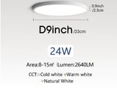 9inch 24w Large Led Ceiling Lamp for bedroom Lamps Room Lights Lighting Fixture Ultrathin Led Ceiling Light For Living Room kitchen