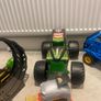 Hot Wheels Monster Trucks collection with transporter and track Image 5