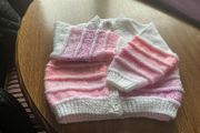 Hand knit Baby Cardigan