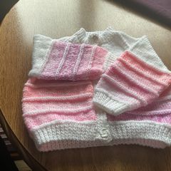 Hand knit Baby Cardigan
