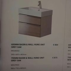 reduced to sell brand new sink grey oak