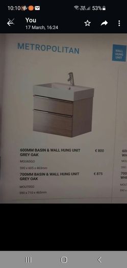 reduced to sell brand new sink grey oak