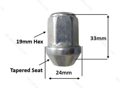 10 x New Wheel Nuts. Fit Suzuki, Subaru, Nissan (B10) Delivery