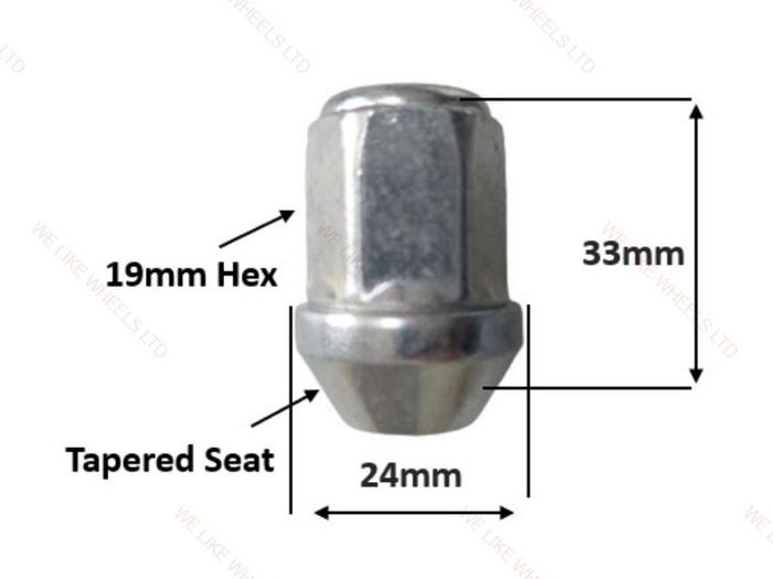 16 x New Wheel Nuts. Fit Suzuki, Subaru, Nissan (B16) Delivery