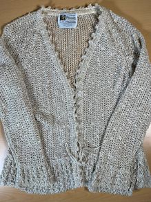 Vintage Pallas Hand Loomed 100% Irish Linen Cardigan