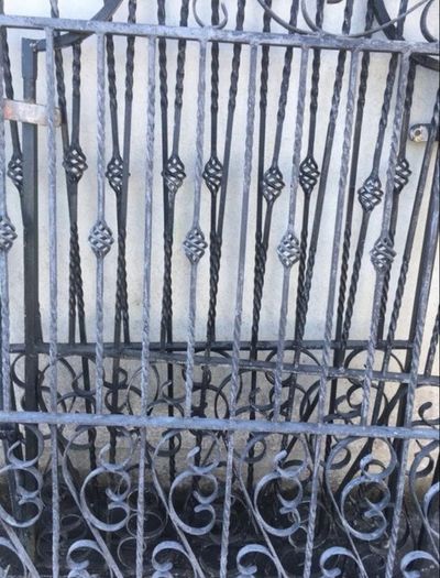 Wrought iron gates
