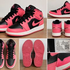 Air Jordan 1 Mid GS Pinksicle Pink/Black UK 6 | EU 40 | US 7Y