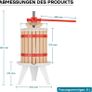 6L Fruit Press with Pulp Bag and 7L Fruit Mill Manual Apple Wine Cider Maker Image 8