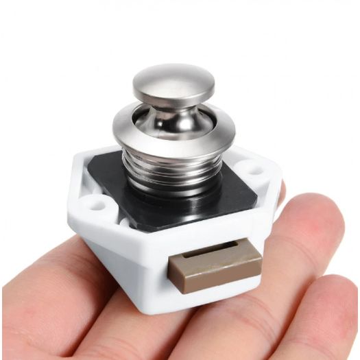4661 Push Button Catch Lock Knob Cabinet Latch Camper RV Motor-home Furniture Locks