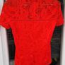 Vila red lace blouse Vistasia Image 4