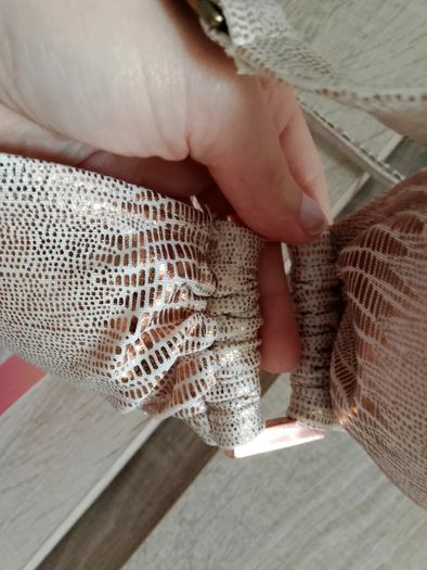 Rose gold bikini top size 34
