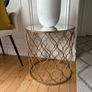 Rose Gold Mirrored Table Image 3