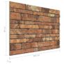 3D Wall Panels with Brown Brick Design 10 pcs EPS Image 7