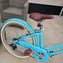 Retro Bicycle beautiful colour with basket to front Image 2