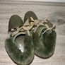 New Lee Cooper Khaki Green Ankle Boots with Faux Fur Collar - Size UK 5 Image 4