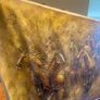 Large Hand Painted Oil on Canvas - Eight Horses Running Image 2