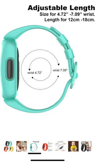 Straps Compatible with Fitbit Ace 3 for Kids, Soft Silicone Waterproof Bracelet Accessories Sports Watch Strap Replacement for Fitbit Inspire 2/Ace 3